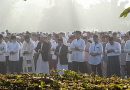 Dandim 0621/Kabupaten Bogor Laksanakan Sholat Iedul Fitri di Lapangan Tegar Beriman Kabupaten Bogor.