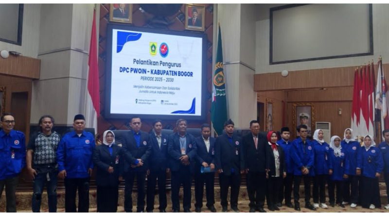 DPP PWOIN Pusat Resmi Melantik DPC PWOIN Kabupaten Bogor Masa Bakti 2025 – 2030