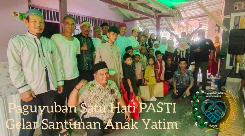 Peduli Sesama, Paguyuban Satu Hati (PASTI) Gelar Santunan Anak Yatim
